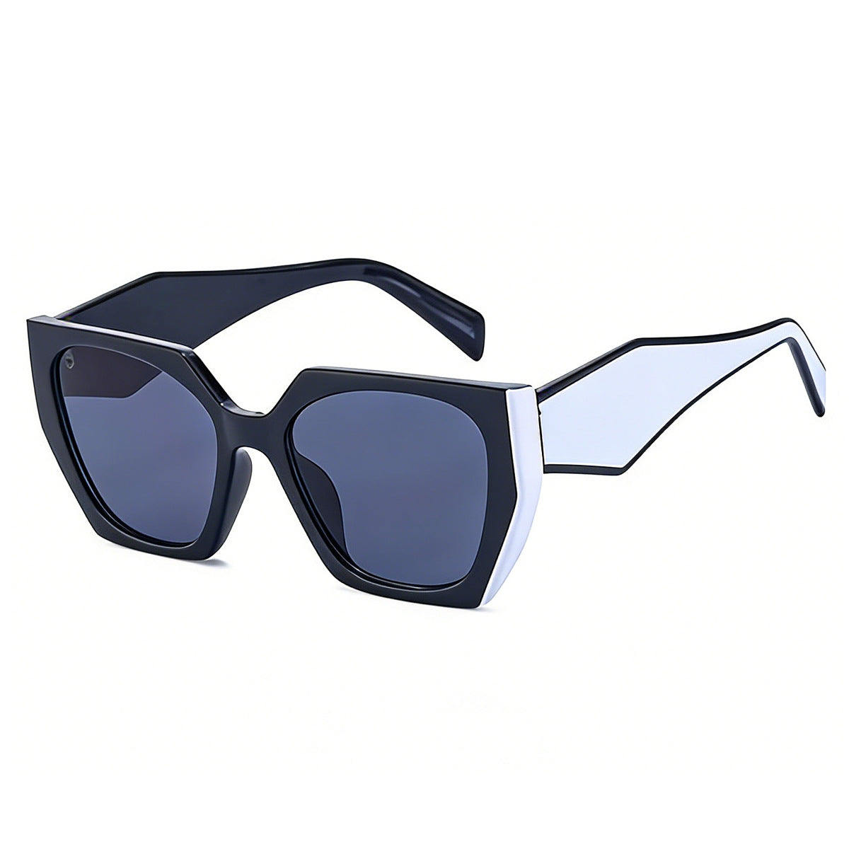 Wide-Temple Cat-Eye Sunglasses