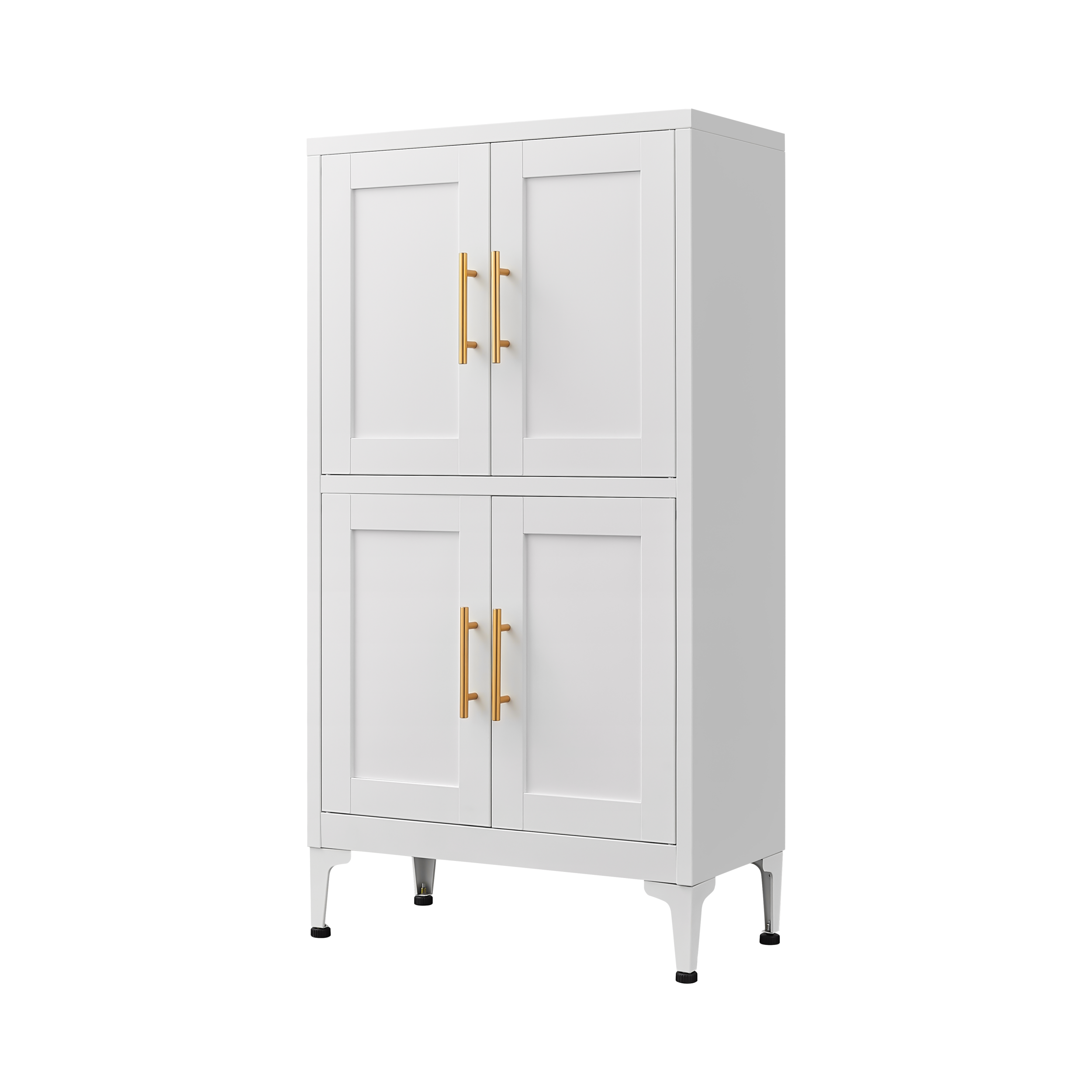 White Metal Kitchen Pantry Cabinet