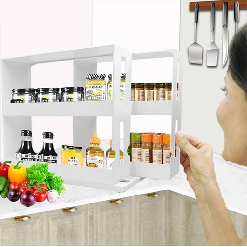 Rotating Cabinet Spice Organizer