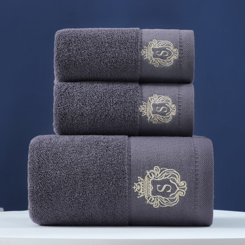 3-Piece Pure Cotton Bath Towel Gift Set
