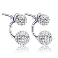 Crystal Ball Stud Earrings