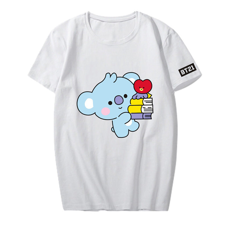 Cartoon Graphic Short-Sleeve T-Shirt - detail view