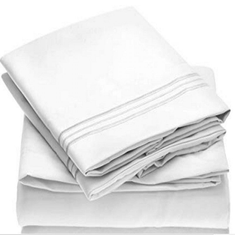 Solid White Bedding Set