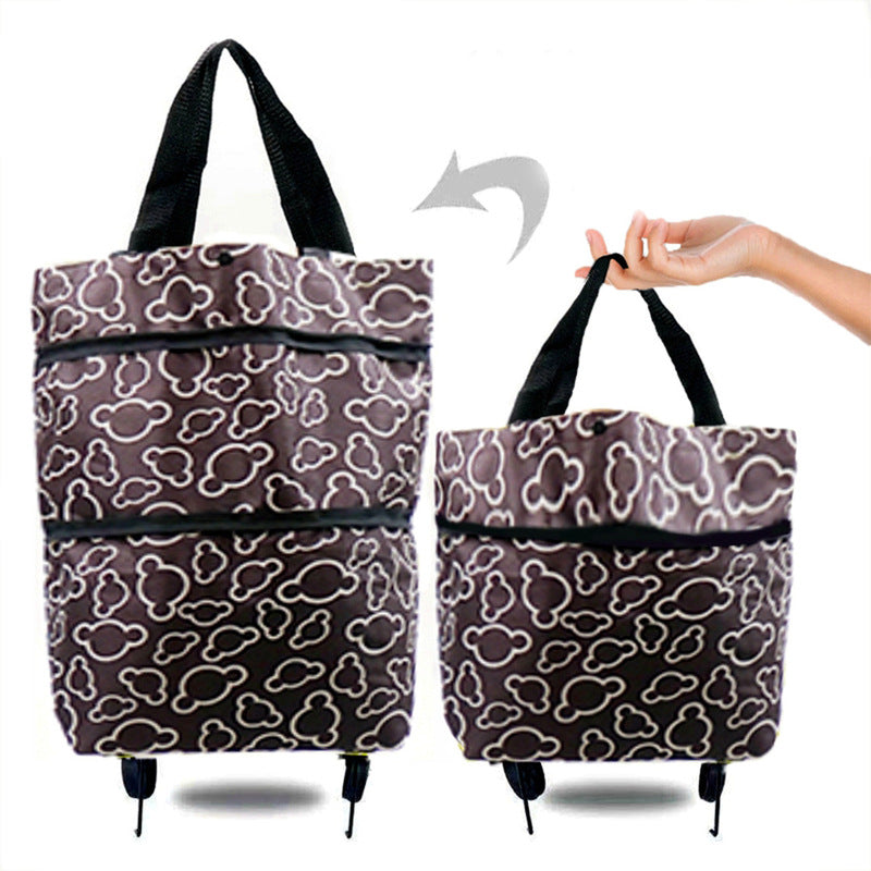 Foldable Shopping Cart with Wheels
