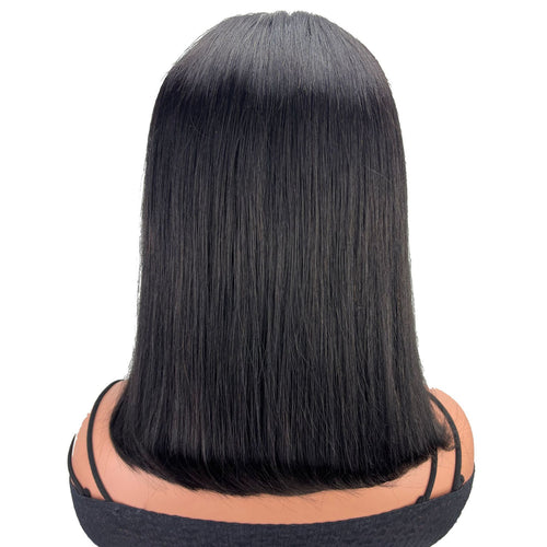 Bob-Cut Full Lace Front Human Hair Wig