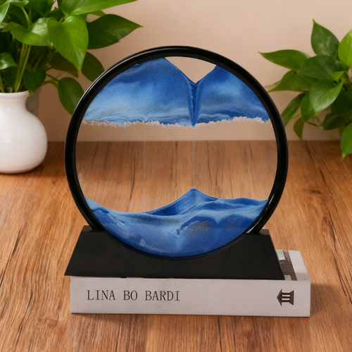 3D Quicksand Art Hourglass Ornament - alternate view