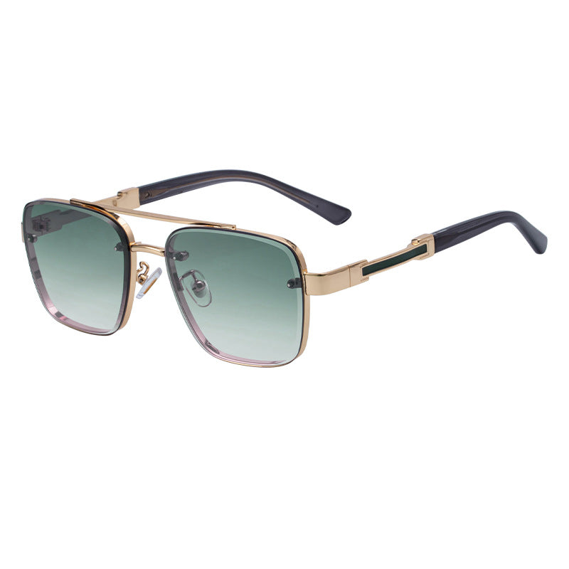 Retro Square Frame Sunglasses for Men - detail view