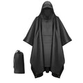 3-in-1 Outdoor Military Hooded Rain Poncho