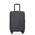 20" Carry-on Luggage Lightweight Suitcase, Spinner Wheels, Black