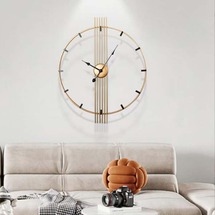 Retro Iron Art Wall Clock, 60cm