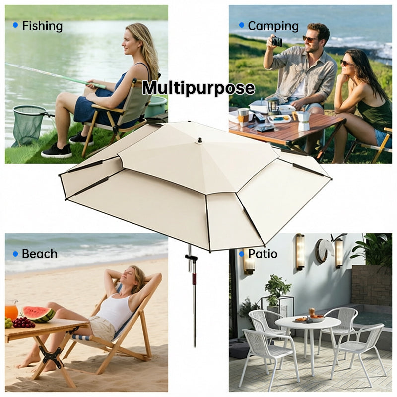 Octagonal Fishing & Beach Umbrella