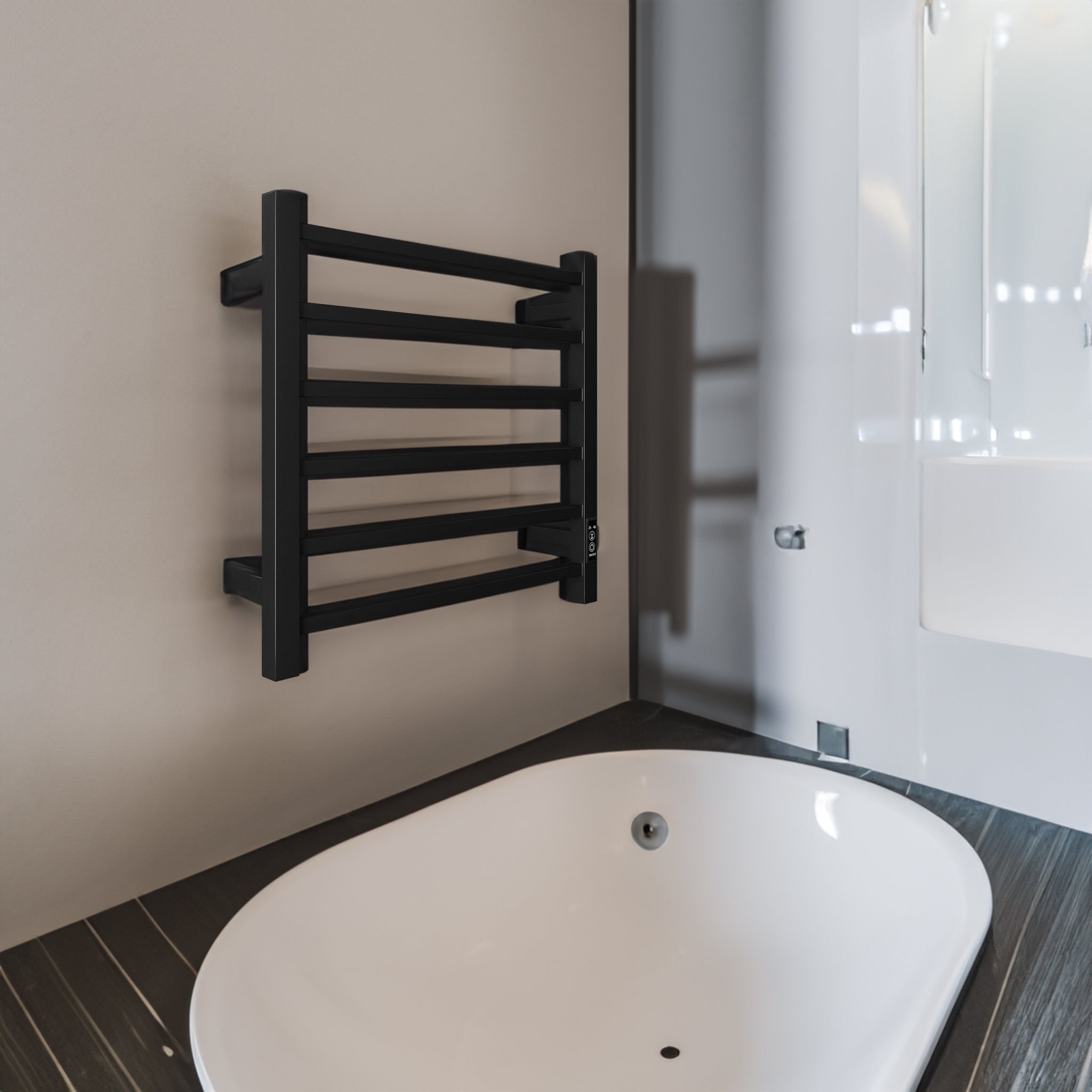 Electric Heated Towel Warmer Rack, 6-Bar