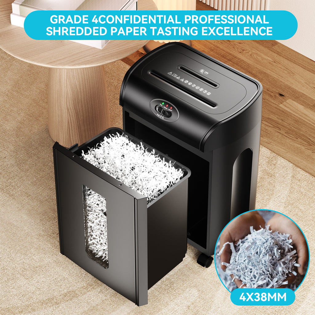 Heavy-Duty 15-Sheet Cross-Cut Paper Shredder