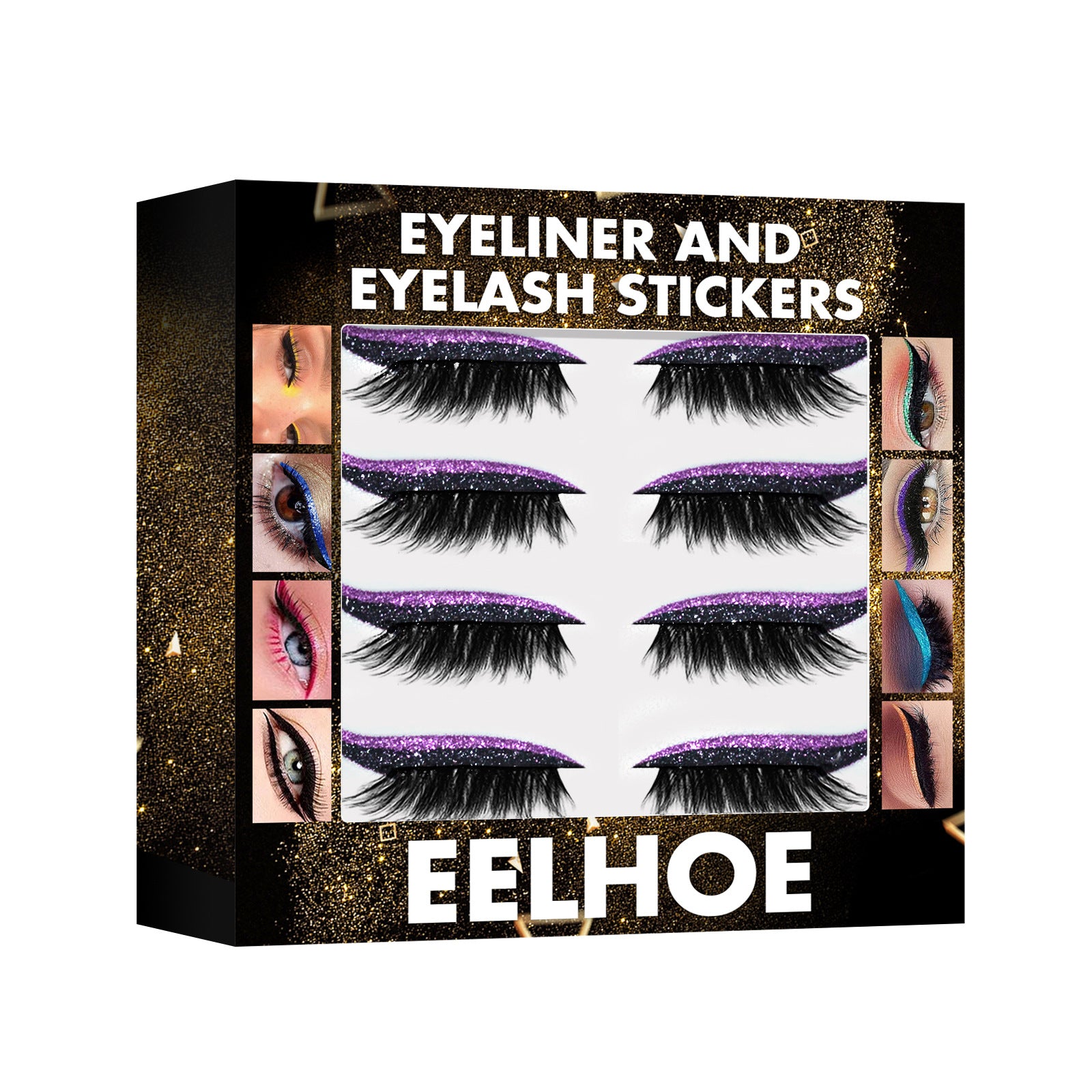 3D Glitter Self-Adhesive Eyeliner Sticks
