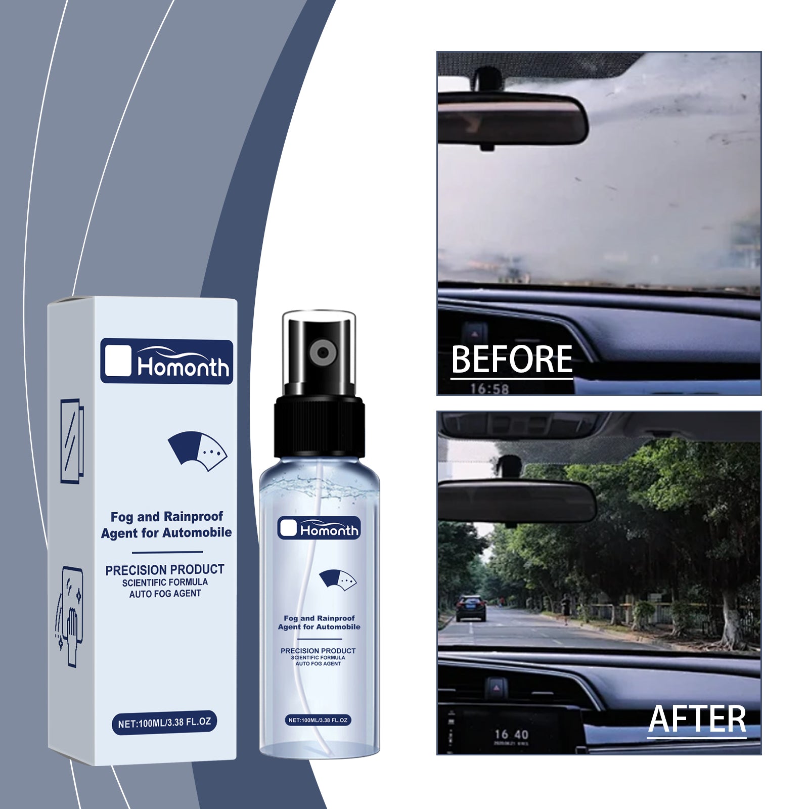 Car Glass Anti-Fog & Anti-Rain Spray - detail view