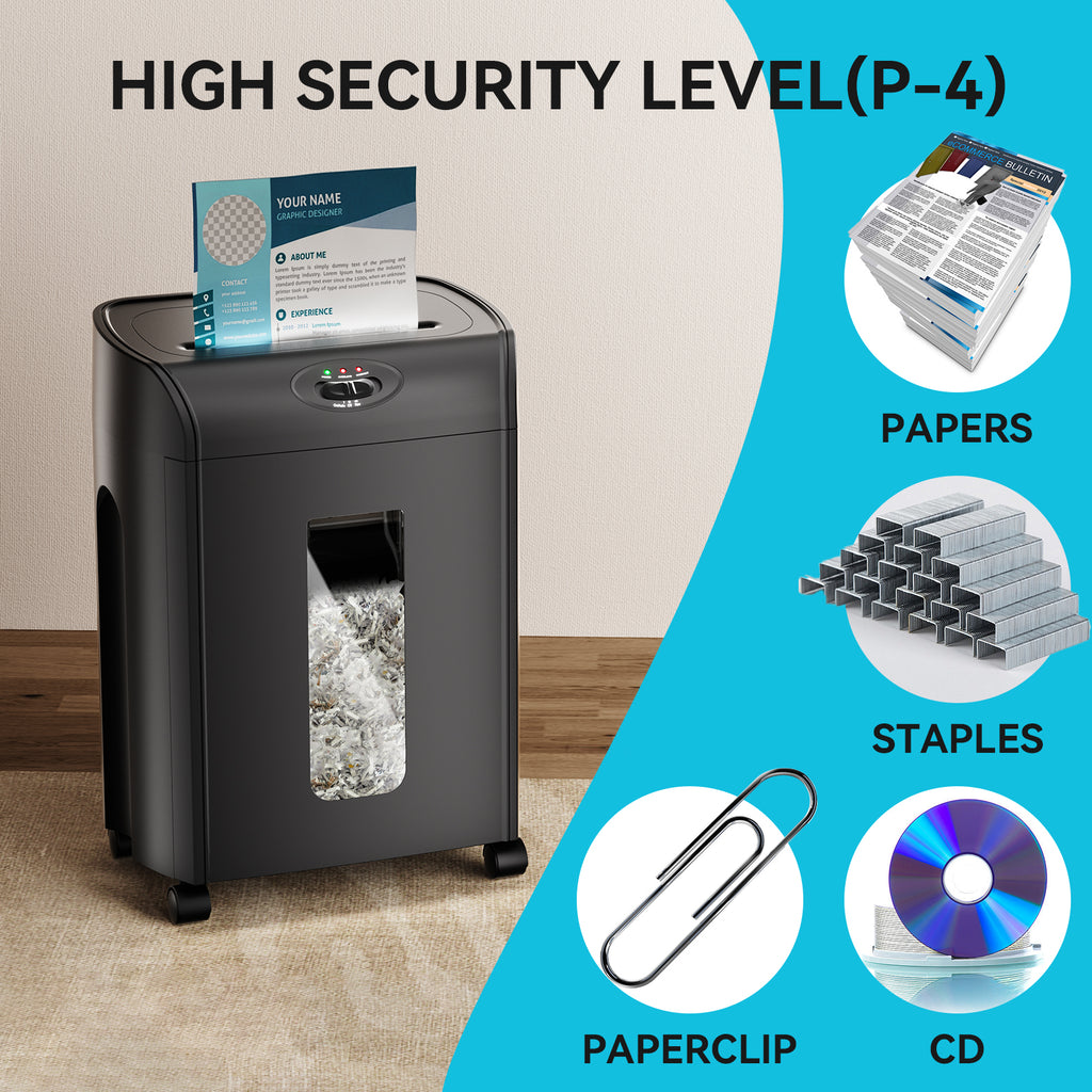 Heavy-Duty 15-Sheet Cross-Cut Paper Shredder