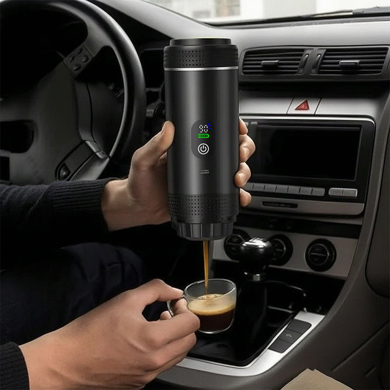 Portable Espresso Machine | Digital Display | 3-in-1 Capsule & Ground Coffee Maker