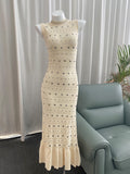 Ruffle-Hem A-Line Evening Gown - detail view