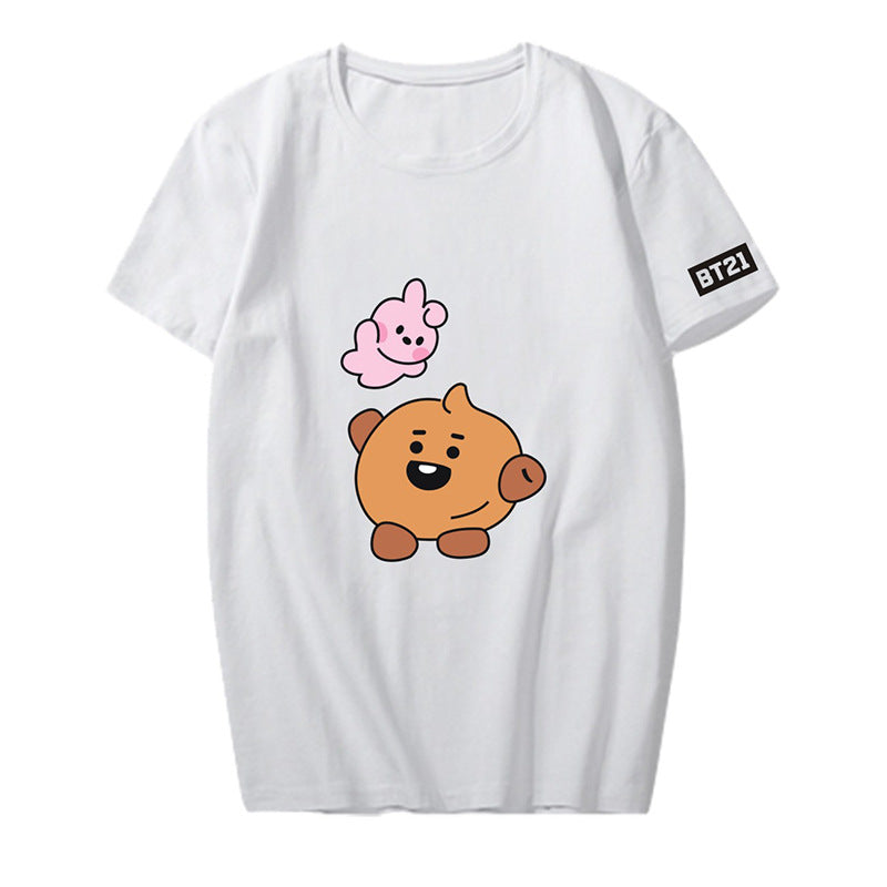Cartoon Graphic Short-Sleeve T-Shirt - alternate view