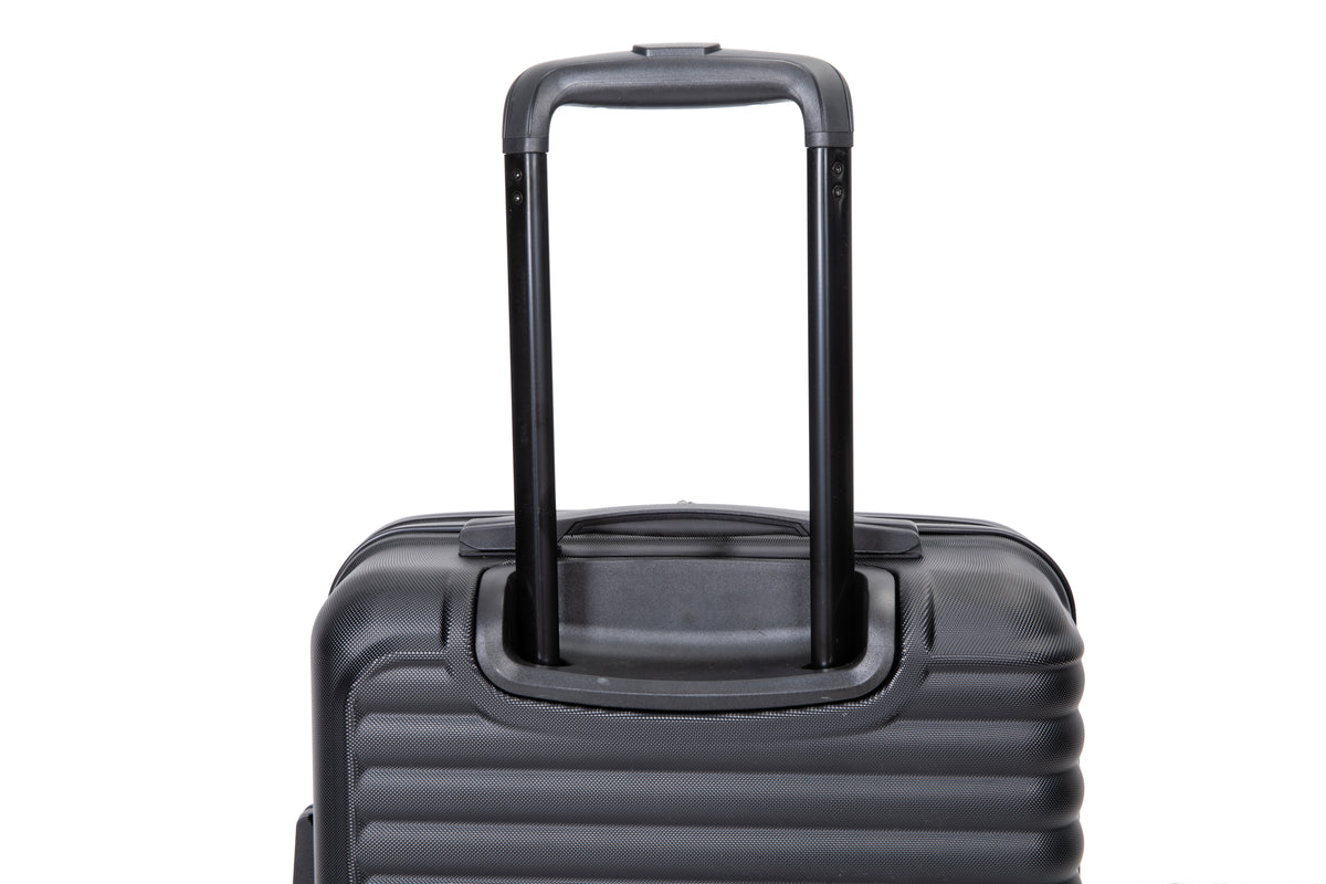 20" Carry-on Luggage Lightweight Suitcase, Spinner Wheels, Black