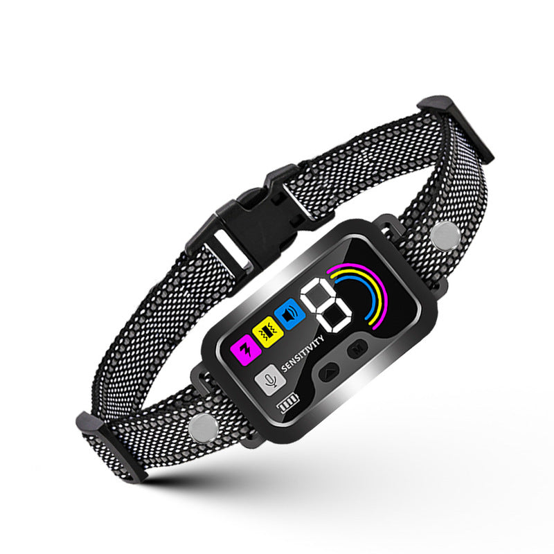 Smart Dog Bark Control Collar | Color Screen, 8-Level Sensitivity, IP67 Waterproof