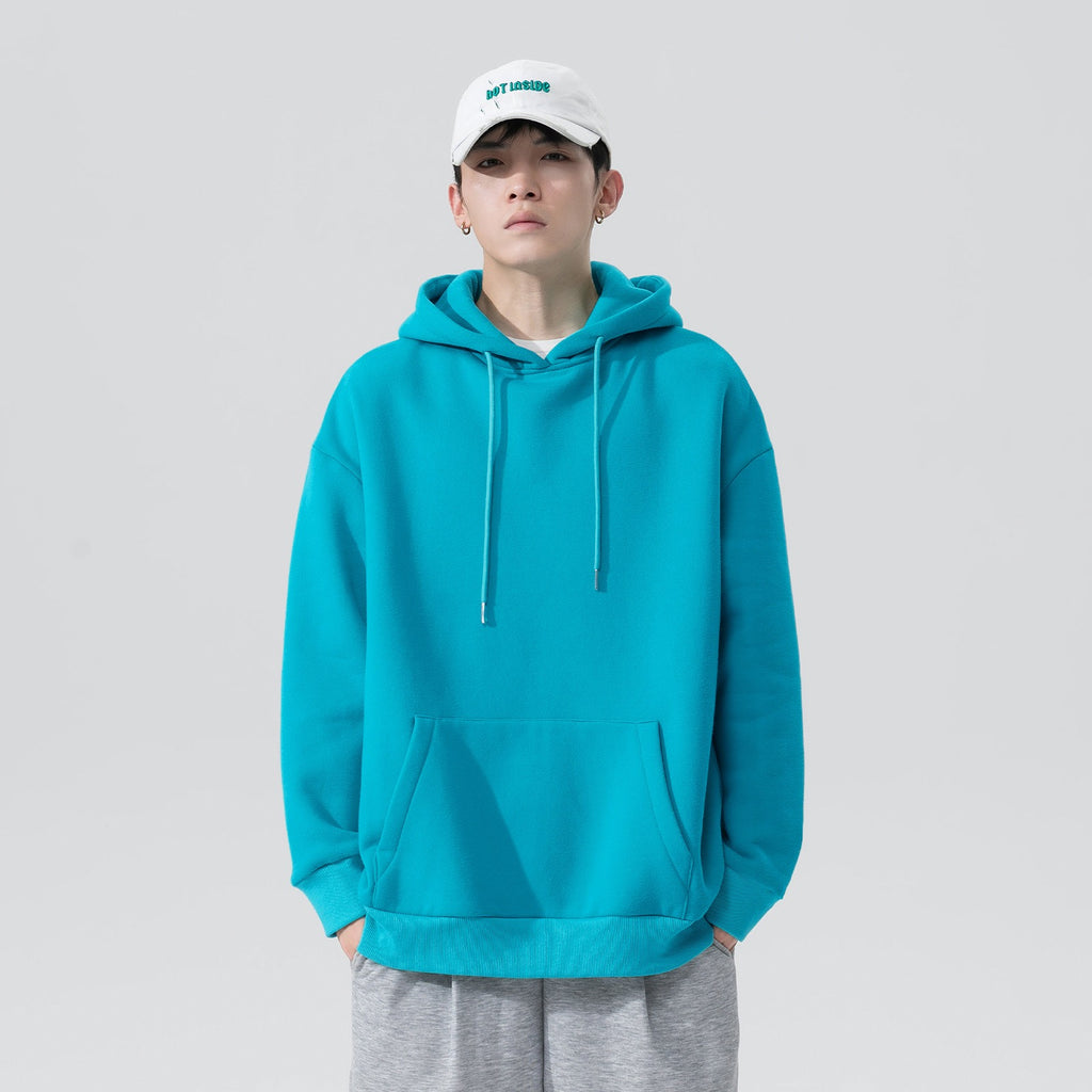 Men's Solid Color Pullover Hoodie