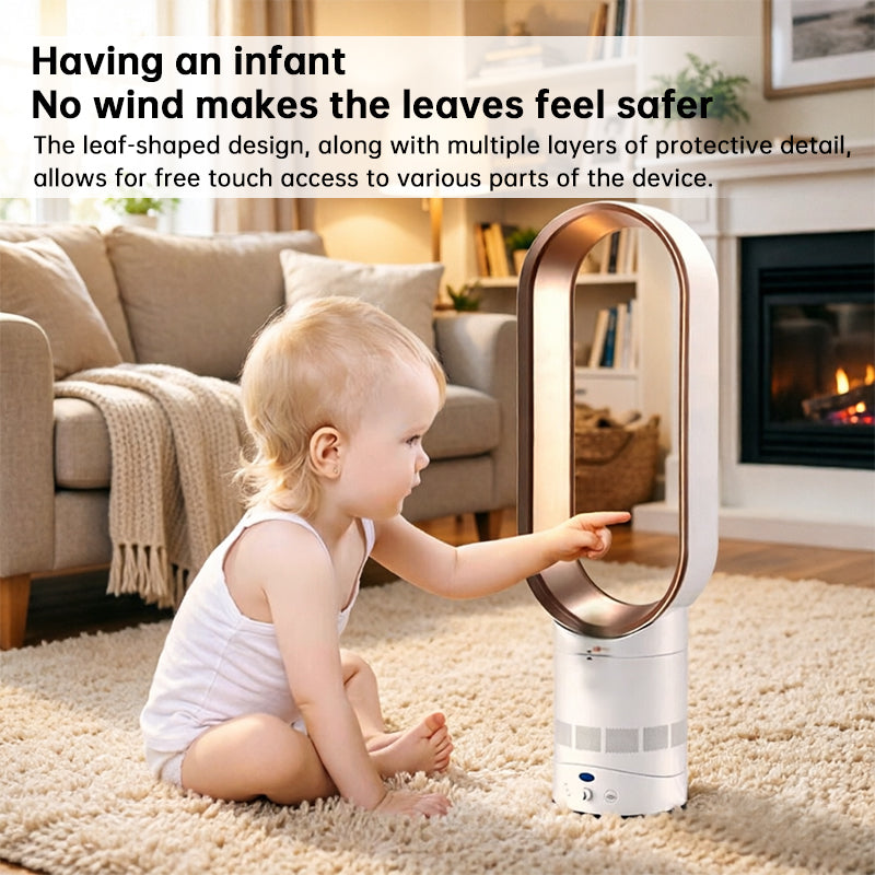 2025 New 16" Bladeless Tower Fan with Remote | Quiet Floor Fan for Home