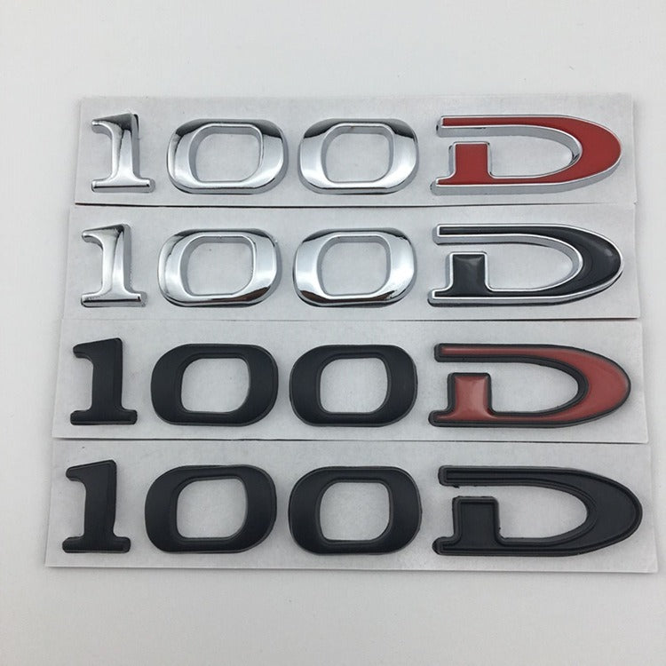 Tesla Model 3/S/X/Y Displacement Metal Sticker - alternate view