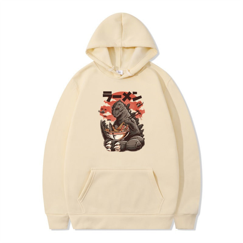 Graphic Print Pullover Hoodie
