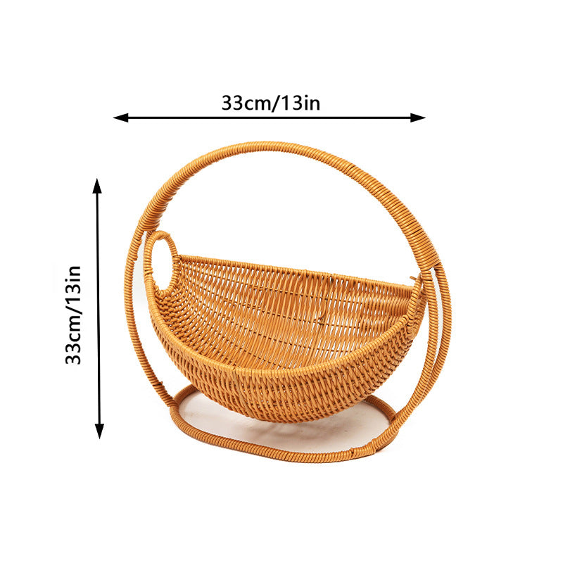Rattan Cat Bed & Cave - alternate view