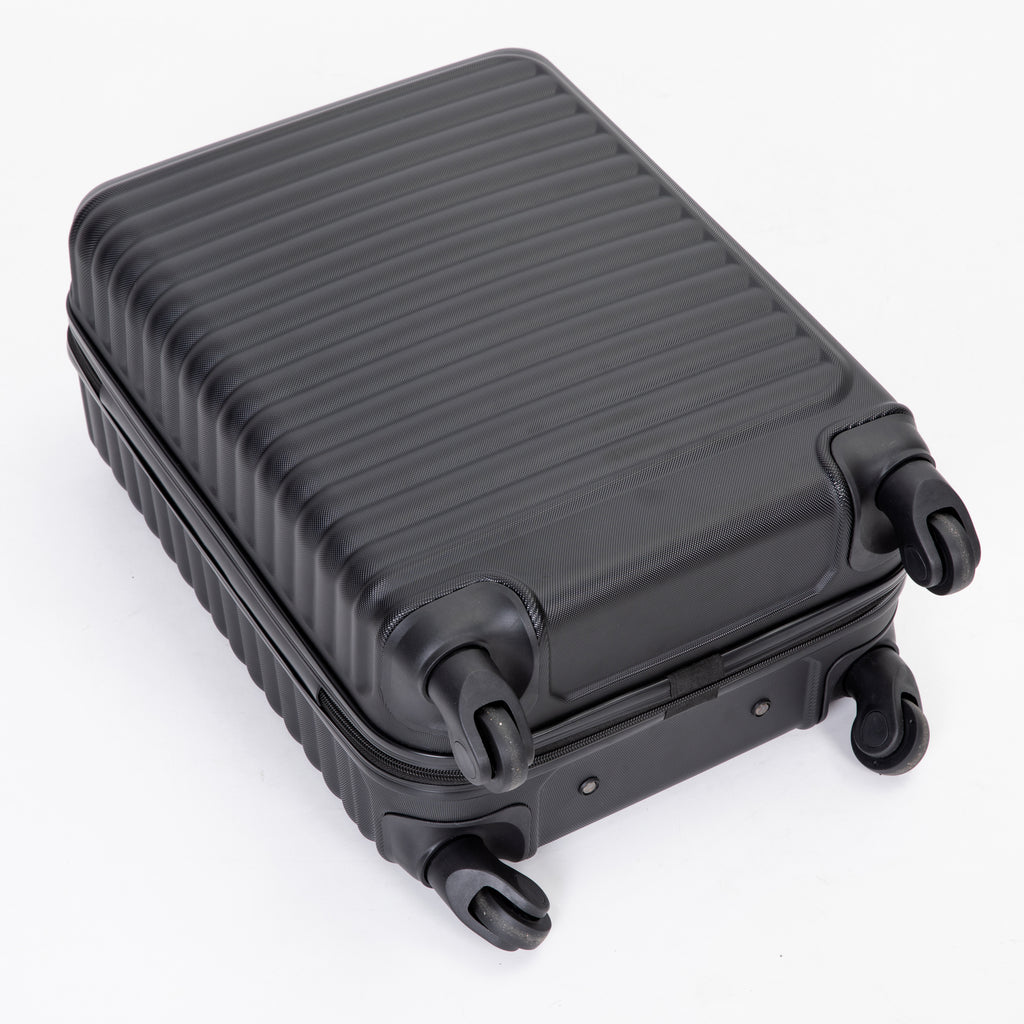 20" Carry-on Luggage Lightweight Suitcase, Spinner Wheels, Black