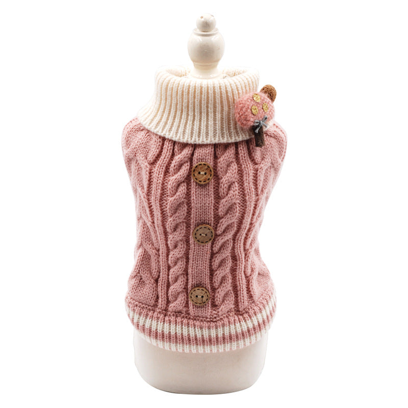 Pet Button Sweater, Autumn & Winter - alternate view