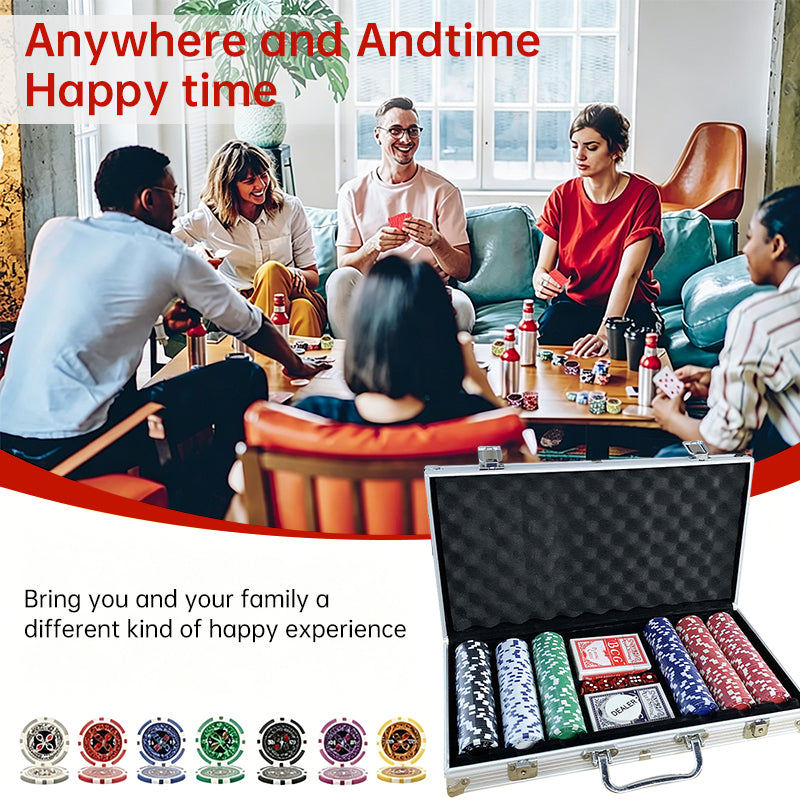 Poker Chip Set in Aluminum Briefcase