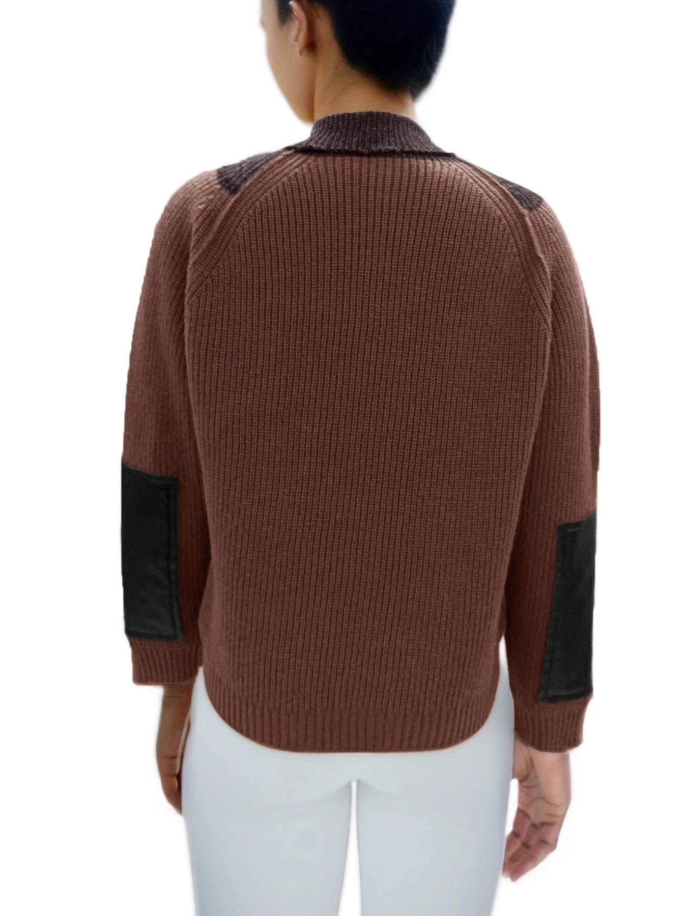 Patchwork Pullover Sweater - alternate view