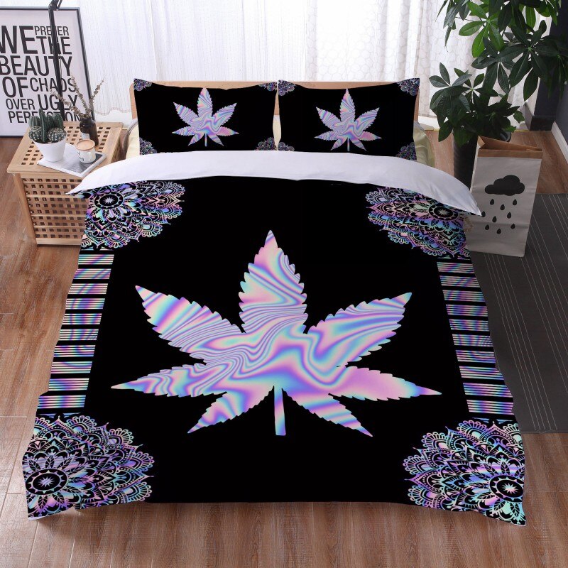 Bohemian Mandala Feather Duvet Cover Set