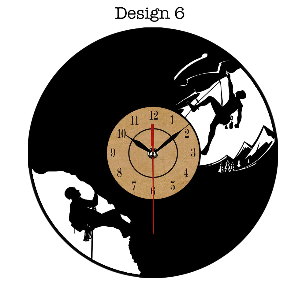 Vinyl Record-Style Wall Clock