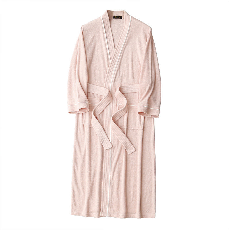Unisex Long-Sleeve Terry Bathrobe
