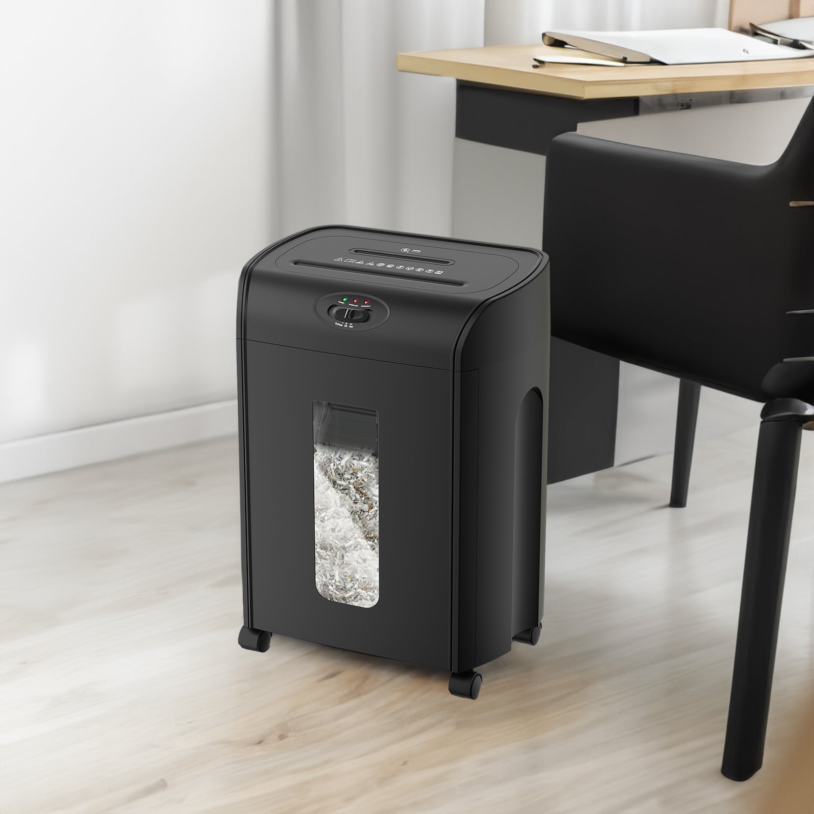 Heavy-Duty 15-Sheet Cross-Cut Paper Shredder