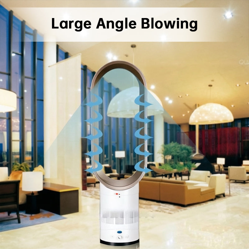 2025 New 16" Bladeless Tower Fan with Remote | Quiet Floor Fan for Home