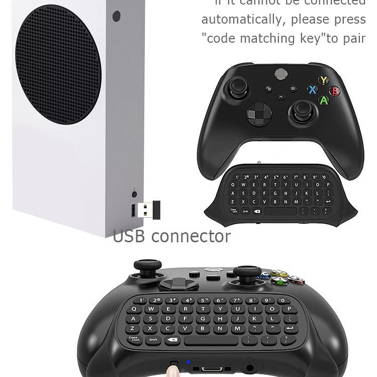 Wireless Keyboard with Joystick for Xbox Controllers