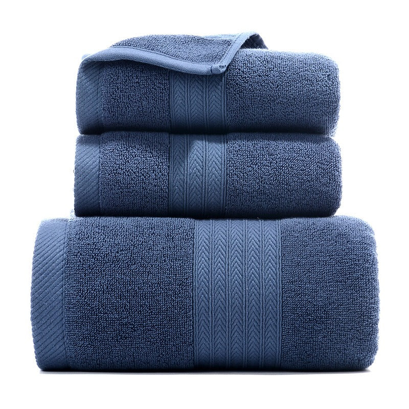 3-Piece Pure Cotton Bath Towel Gift Set - alternate view
