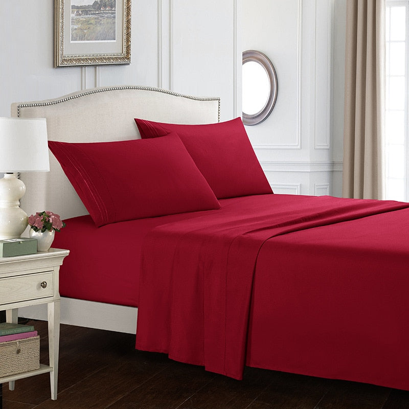 Solid White Bedding Set
