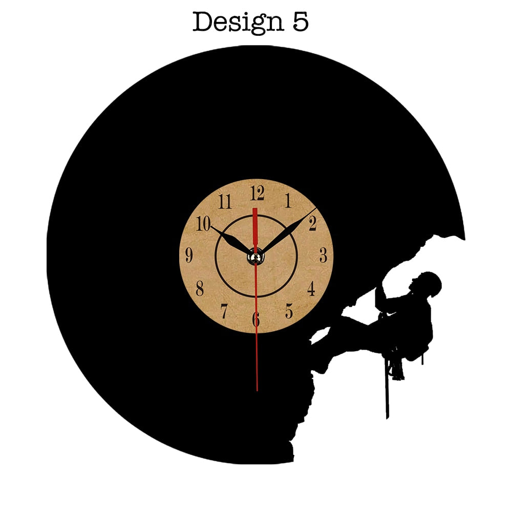 Vinyl Record-Style Wall Clock - alternate view