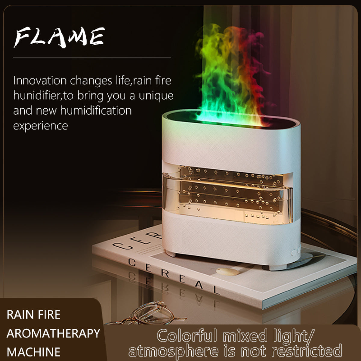 Rain Cloud Fire Humidifier & Aroma Diffuser