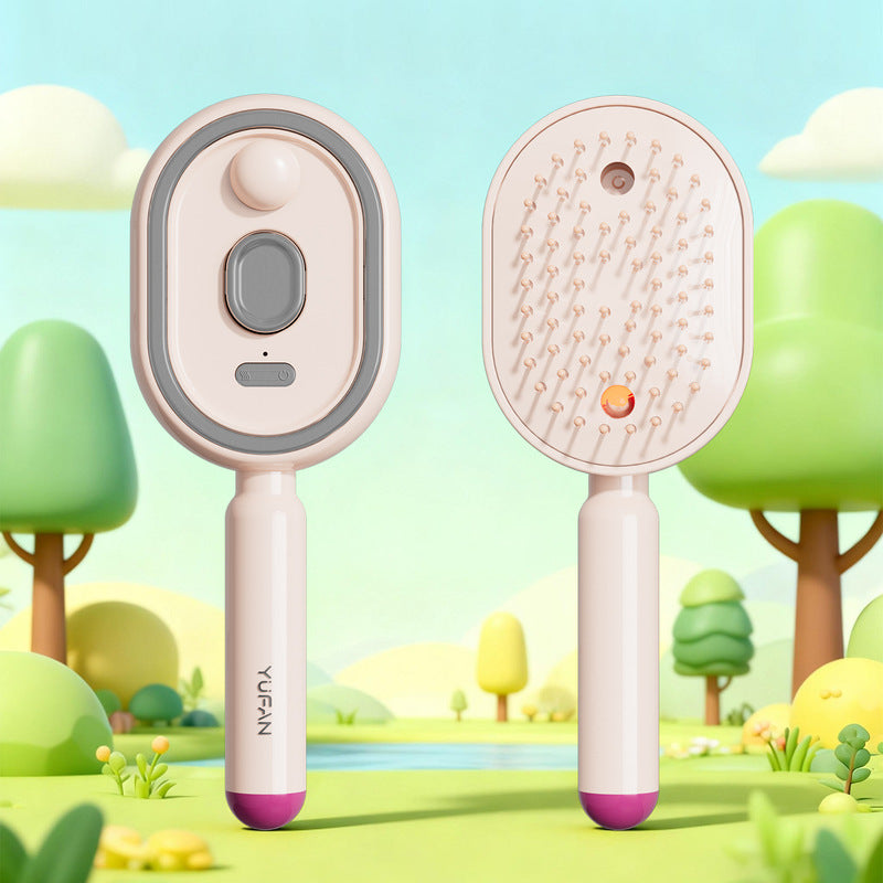 Electric Steam Hair Brush | Ionic Mist Straightening Comb | Less Breakage, Smooth Shiny Hair