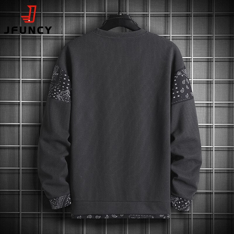 Men's Oversized Two-Piece Look Hoodie - detail view