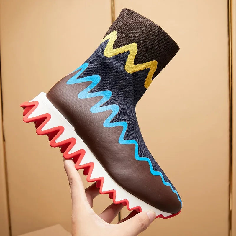 Knit Sock Platform Sneakers