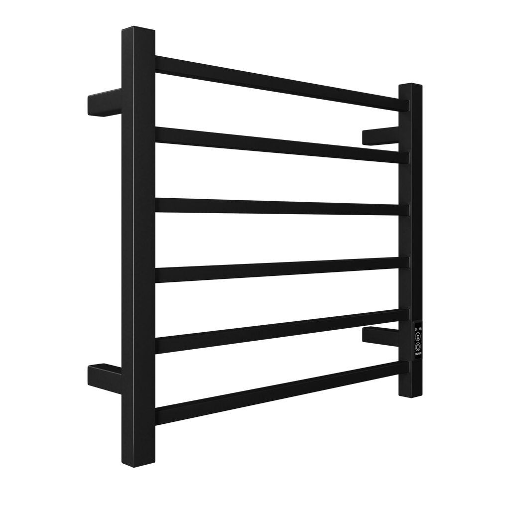 Electric Heated Towel Warmer Rack, 6-Bar - detail view