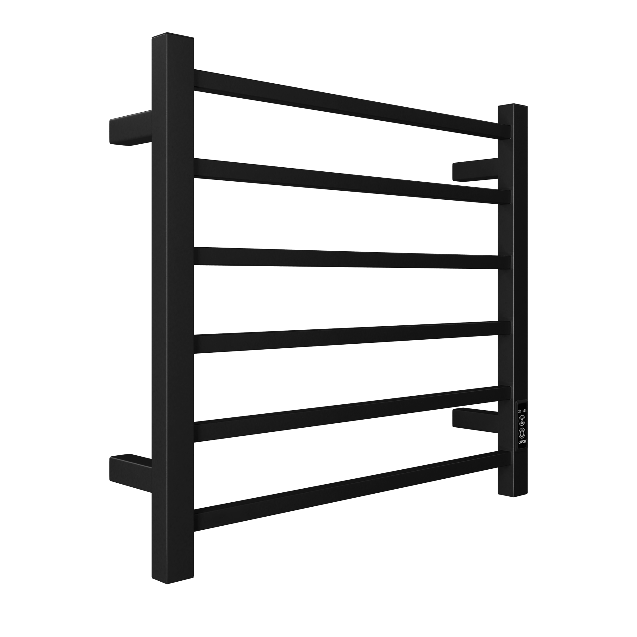 Electric Heated Towel Warmer Rack, 6-Bar - detail view