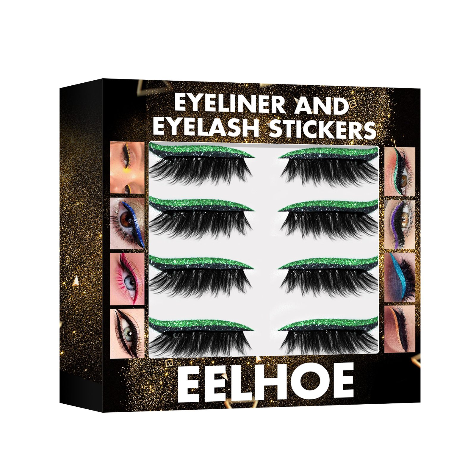 3D Glitter Self-Adhesive Eyeliner Sticks
